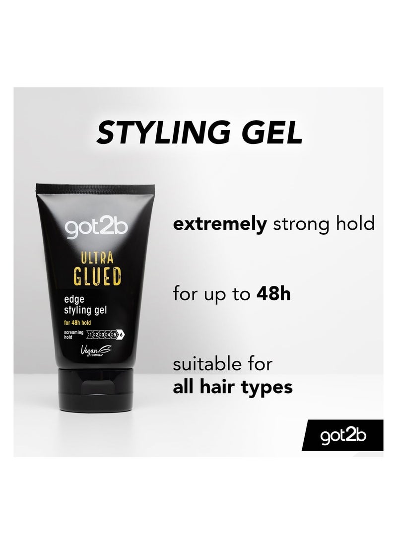 Got2B Ultra Glued Invincible Styling Hair Gel, 6 Ounce