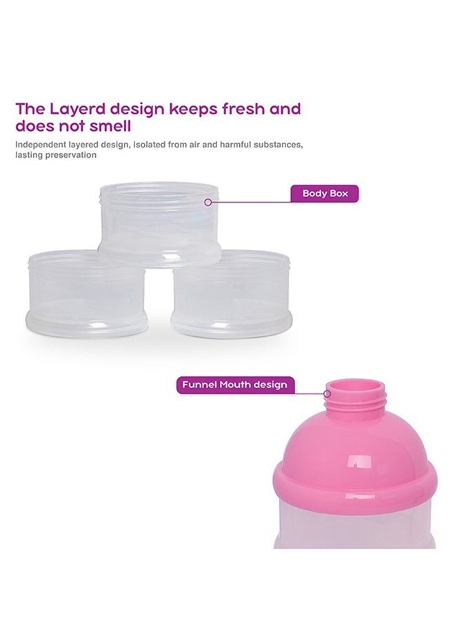 3-Layers Non-Spill Stackable Feeding Dispenser Container, 6 Months+