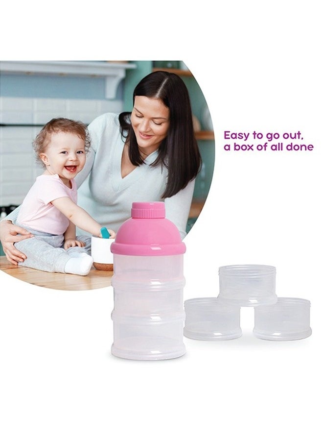 3-Layers Non-Spill Stackable Feeding Dispenser Container, 6 Months+