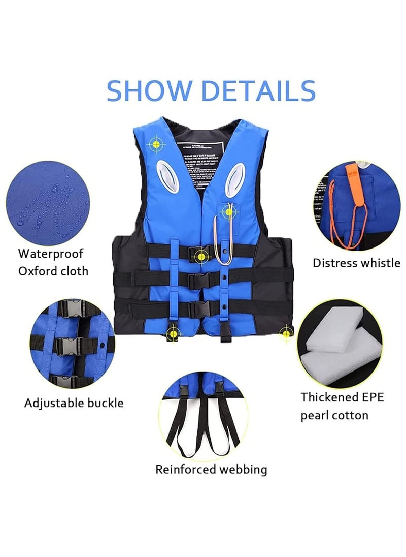 Swimming jacket, latest style, safety jackets, size Large (blue)