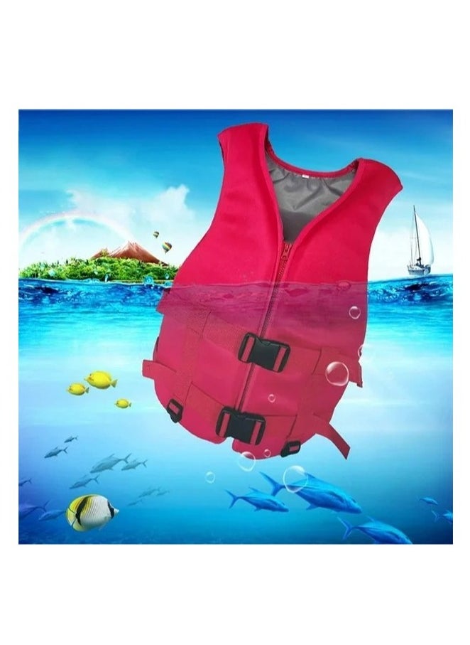 Swimming jacket, latest style, safety jackets, size Large (Red)