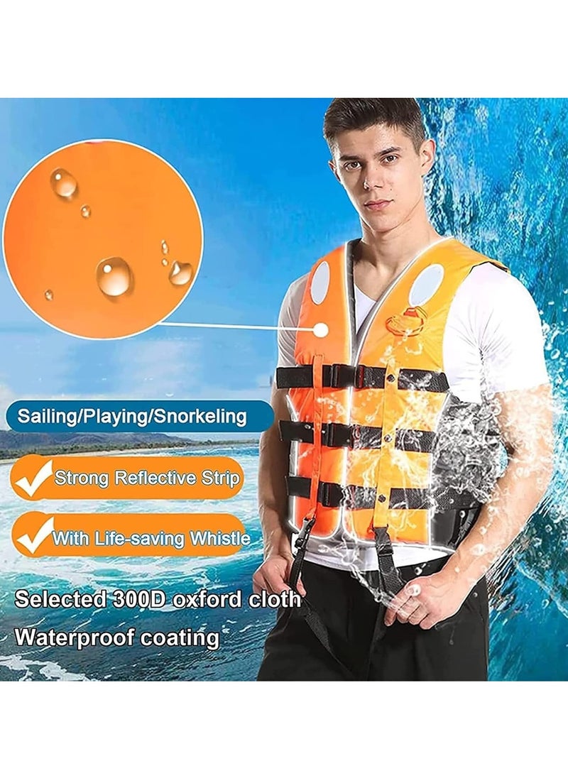 Swimming jacket, latest style, safety jackets, size Large (orange)