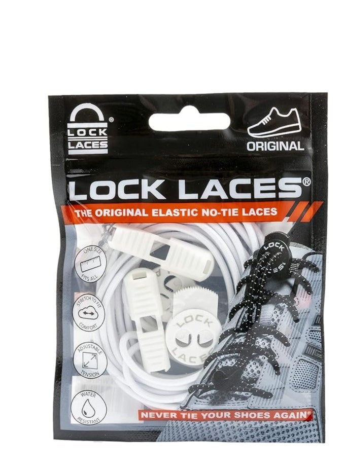 Lock Laces - Elastic No Tie Shoelaces, One Size Fits All, for Kids and Adults, Elastic No Tie Shoe Laces