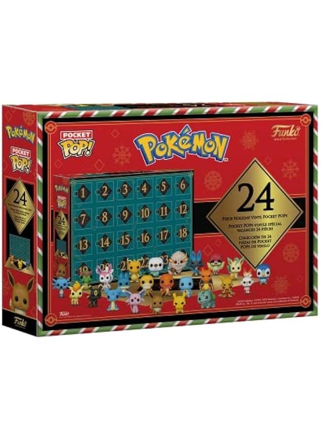 Pop! Holiday Calendar - Pokemon, 24 Pocket Pop! Vinyl Figures