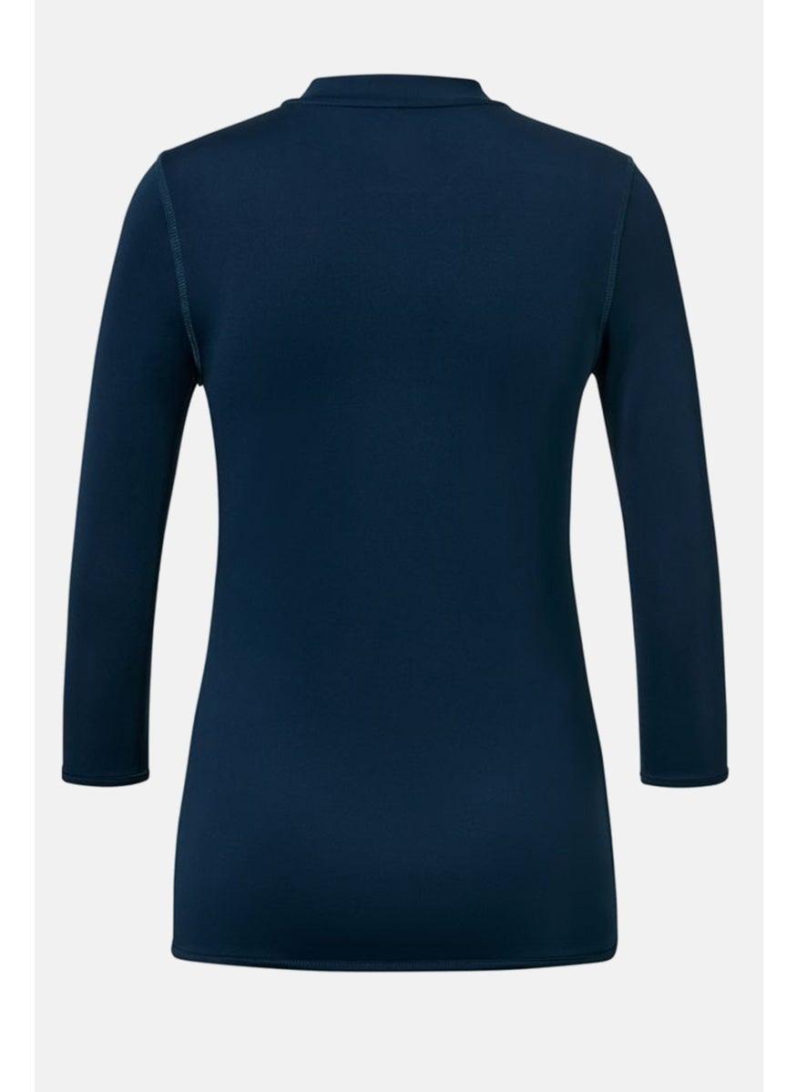 Women Regular Fit Long Sleeves Training Top, Navy