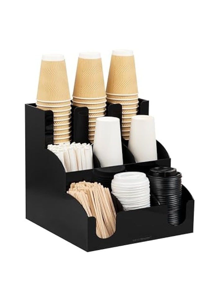 9 Compartment 3 Layer Organizer, 36 x 36 x 36.5, Black