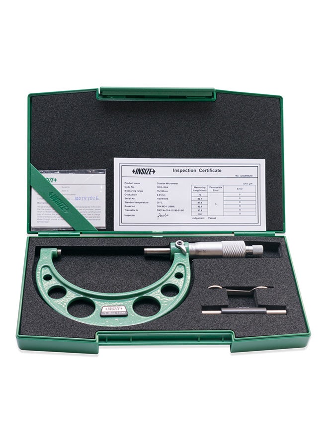 Outside Micrometer Green/Silver