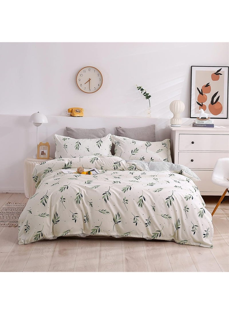 Printed Comforter Set Single Size Premium Cotton Bedding Set 6 Pieces Soft Comforter with Fitted Sheet 4 Pillowcases Wrinkle Fade & Resistant Free Extra Soft Deep Pocket Comforter Set for Single Size