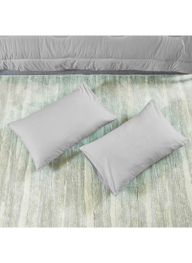 Ballina 3-Pieces Solid Cotton Queen Comforter Set 240 x 200 cm