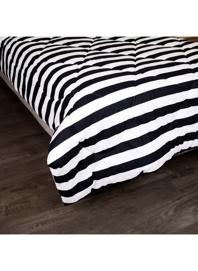 Malta 2-Pieces Stripe Printed Cotton Twin Comforter Set 220 x 160 cm