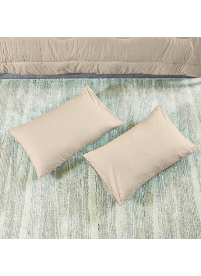 Ballina 3-Pieces Solid Cotton Super King Comforter Set 240 x 240 cm