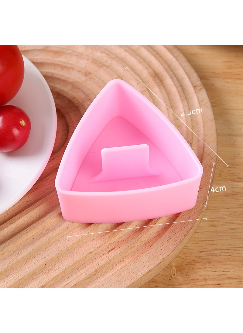 1 x 5 pcs Japanese Triangle Onigiri Mold for Large Bento Sushi Pink (color box packaging)