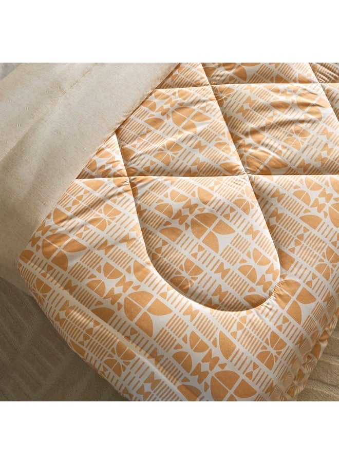 Matrix Coral Microfiber Queen Comforter 240 x 200 cm