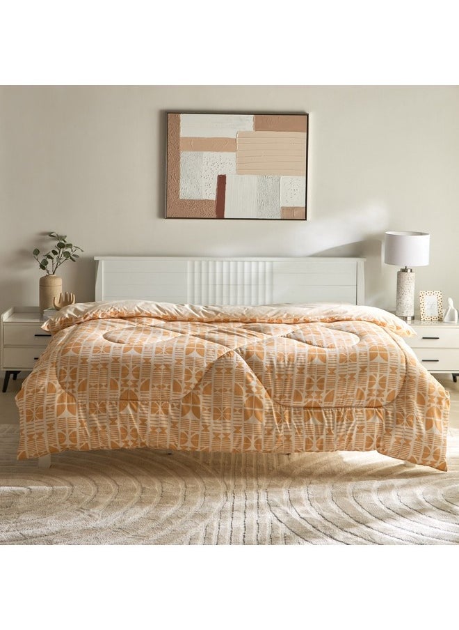 Matrix Coral Microfiber Queen Comforter 240 x 200 cm