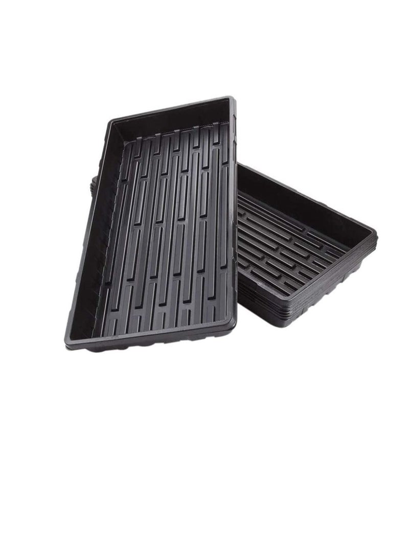 6 Packs Plastic Growing Trays Seed Tray Seedling Starter for Greenhouse Hydroponics Seedlings Plant Germination