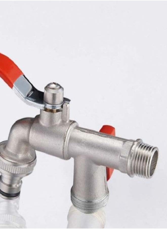 Garden Water Double Tap Red/Silver