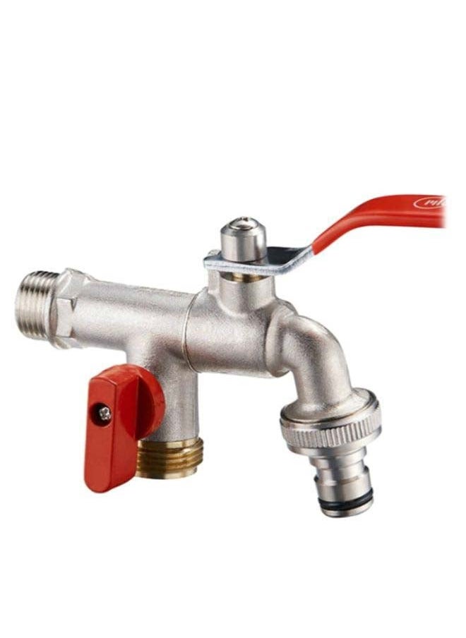 Garden Water Double Tap Red/Silver