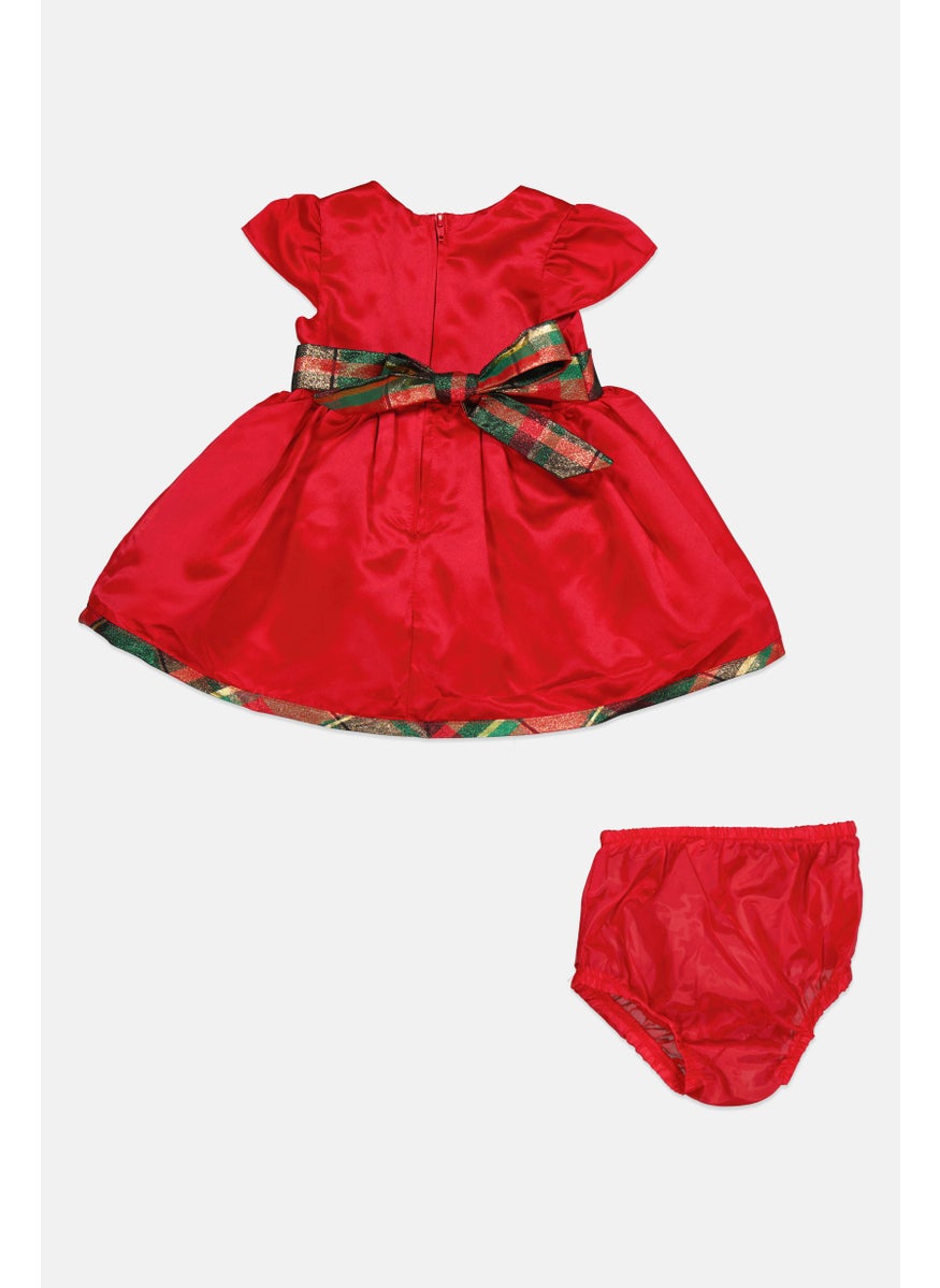 Toddlers Girl 2 Pieces Top And Bottom Set, Red Combo