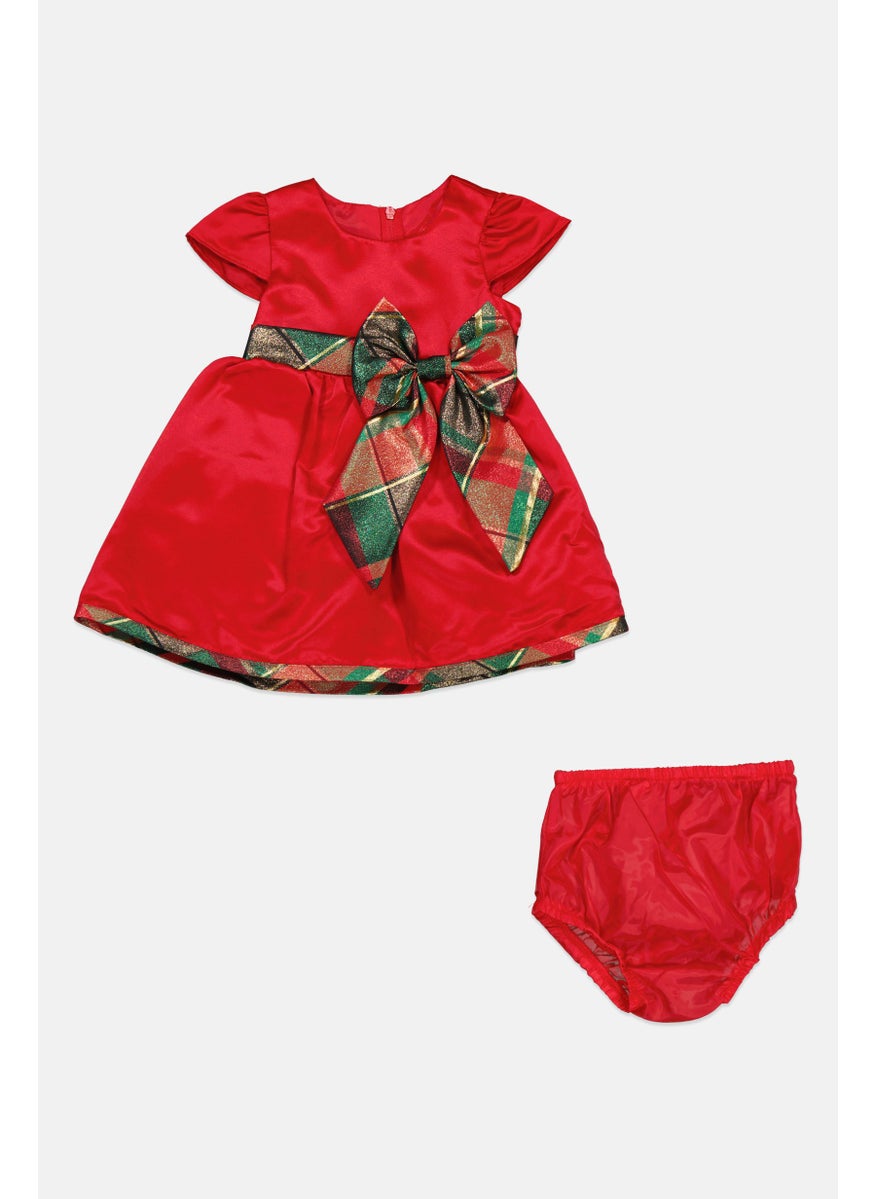 Toddlers Girl 2 Pieces Top And Bottom Set, Red Combo