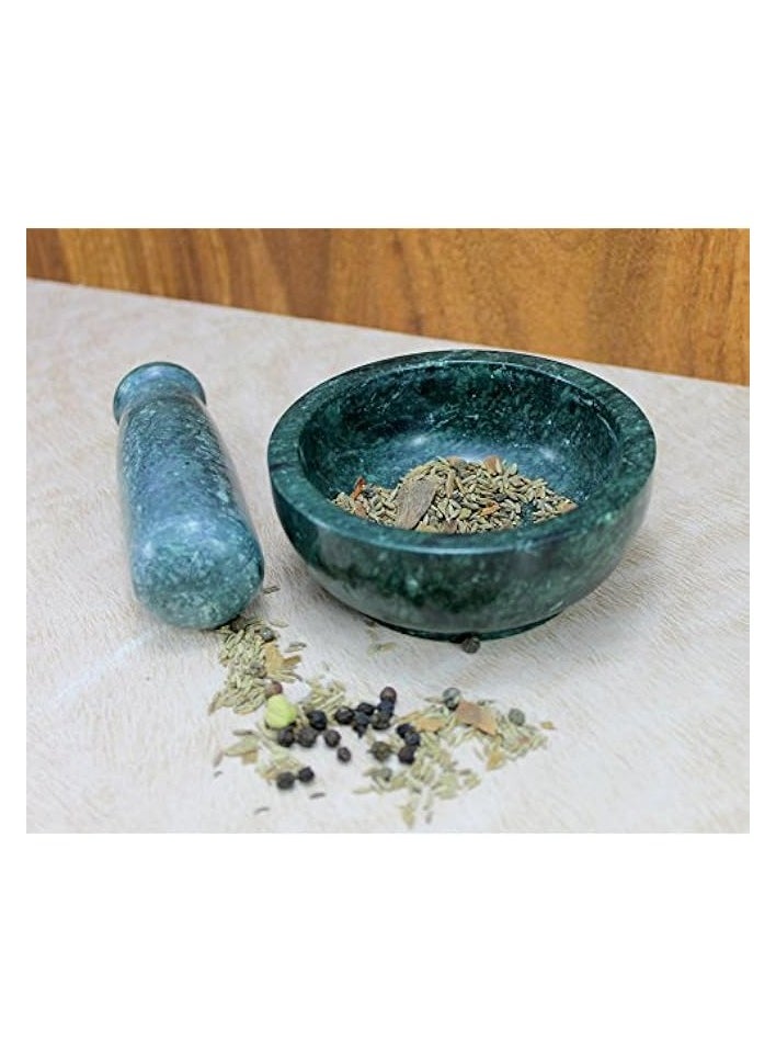 Diameter Natural Stone Mortar And Pestle Set As Spice Grinder, Medicine Masher - Okhli And Musal