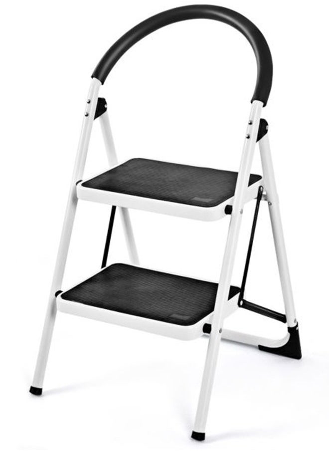 2 Layer Folding Ladder, 2 Step Iron Ladder Foldable, Stainless Steel Ladder Household Ladder, Movable And Non Slip