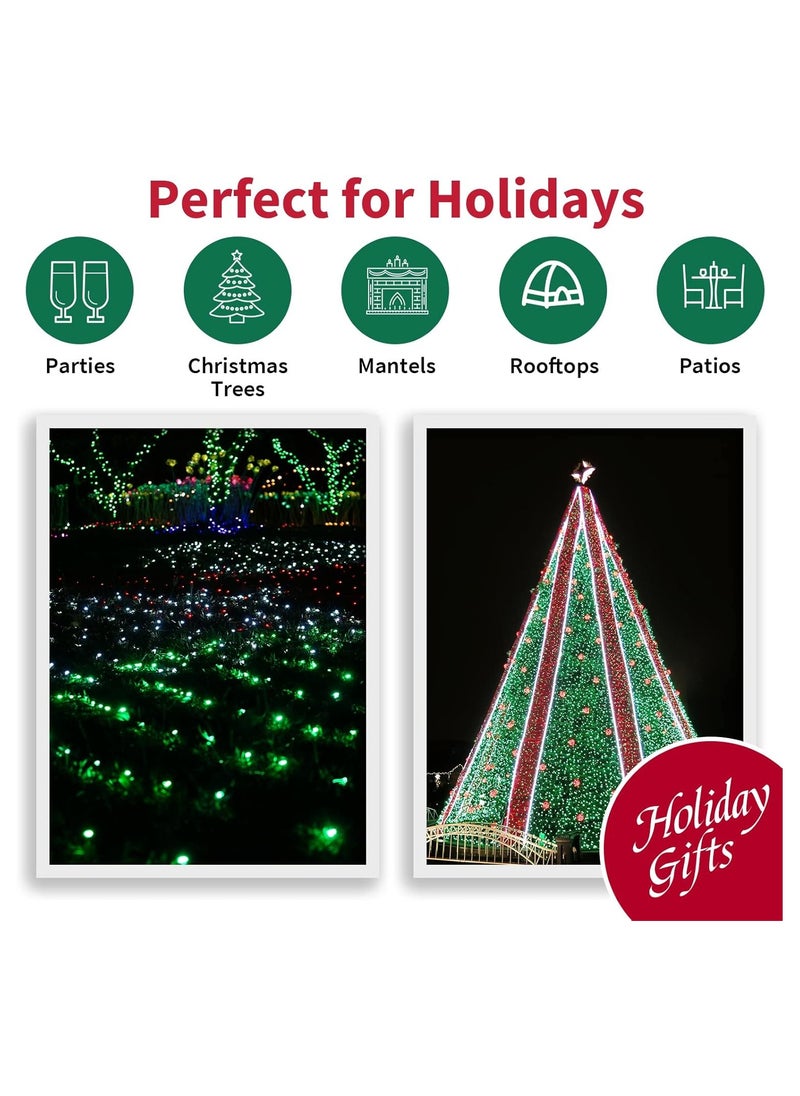 50-Meter String of 480 Multi-Color Lights for Vibrant and Festive Illumination