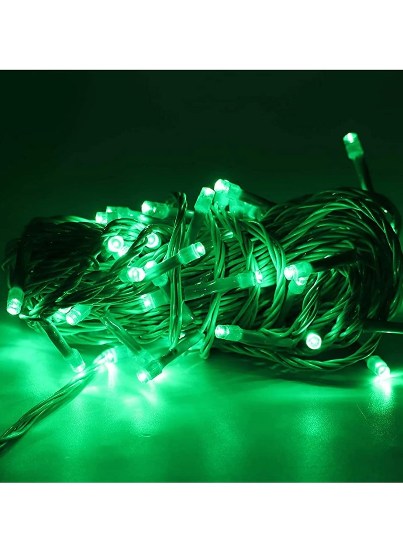 50 LEDs String Light Green Color Combo for Home Office Bed Room Diwali Christmas Festival Decoration Large Size Series Waterproof Fairy Bulb