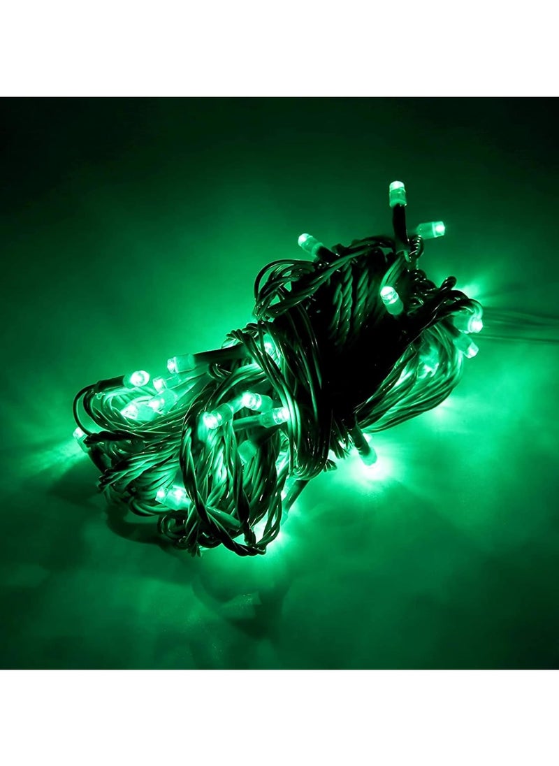 50 LEDs String Light Green Color Combo for Home Office Bed Room Diwali Christmas Festival Decoration Large Size Series Waterproof Fairy Bulb