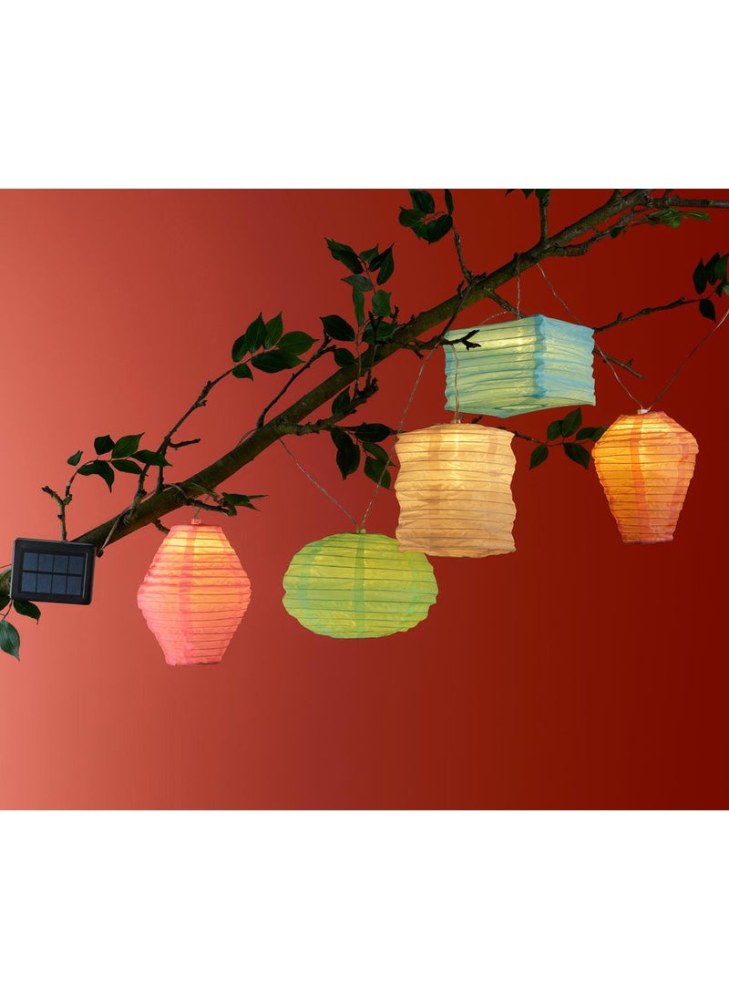 Solar Light Chain With Lanterns, Transparent