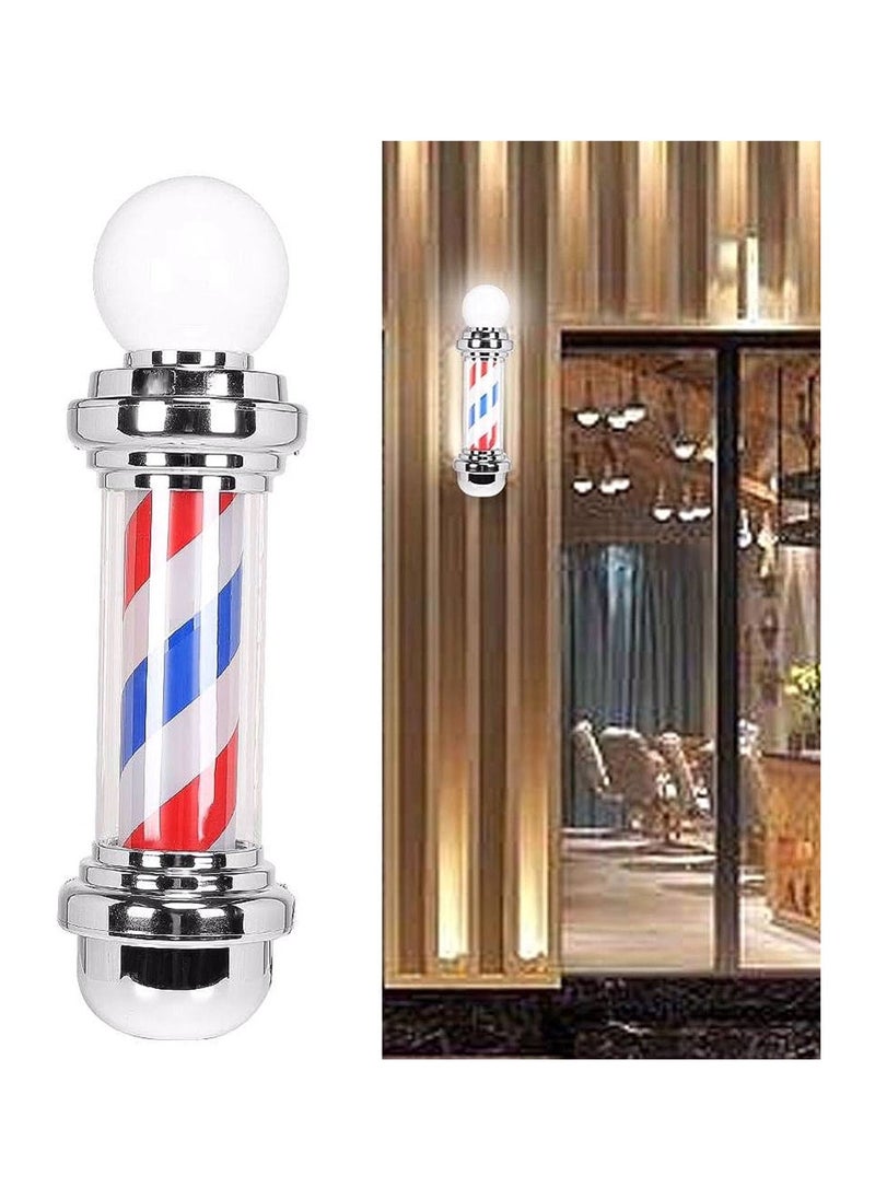 Globalstar Wall Mount Barber Shop Rotating Pole With Light 902 – High-Quality ABS & Painted Iron, Energy-Efficient and Stylish Design for Modern Barbershops