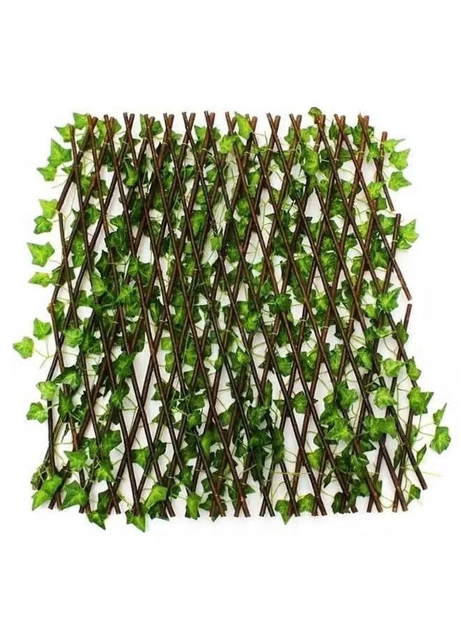 Used For Artificial Expandable Garden Green Leaf Fence And Decorative Fence 1.2m