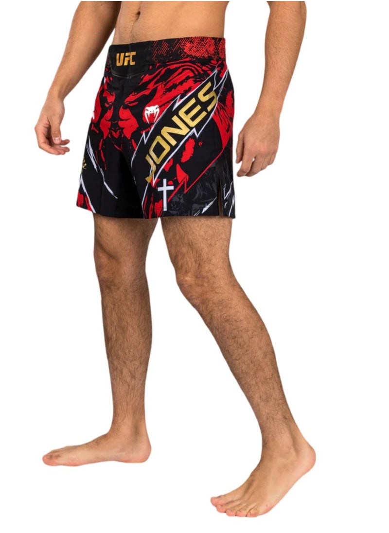 UFC UNRIVALED BY VENUM JON JONES MENS SHORT FIT FIGHT SHORT RED