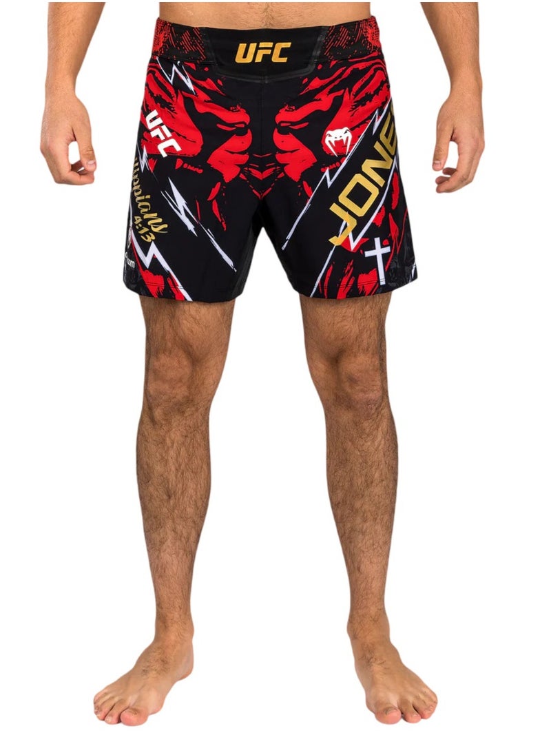 UFC UNRIVALED BY VENUM JON JONES MENS SHORT FIT FIGHT SHORT RED