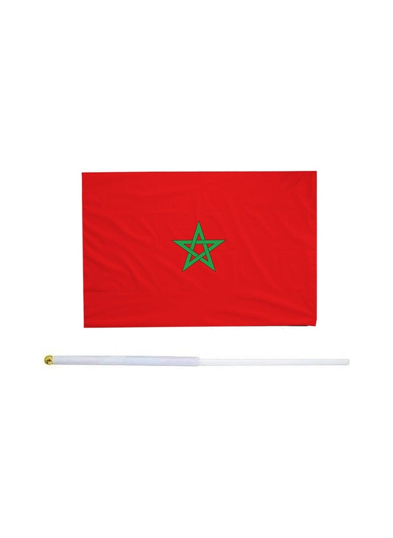 Morocco Mini Hand Flags For Celebration Small Stick Hand Held Flags Great Souvenirs And Party Favors Handheld Flags For Kids And Adults Decorations Country Flags,Festival Events