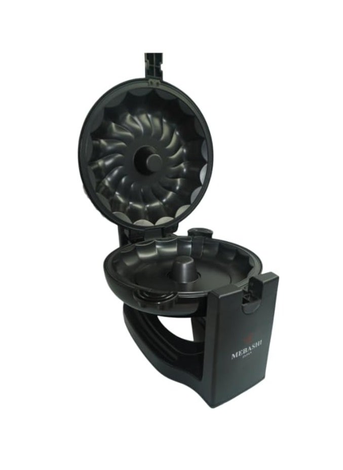 MEBASHI Cake Maker, Black, Non-Stick Cooking Plates,(1600W) Rotary Feature (ME-CKM260)