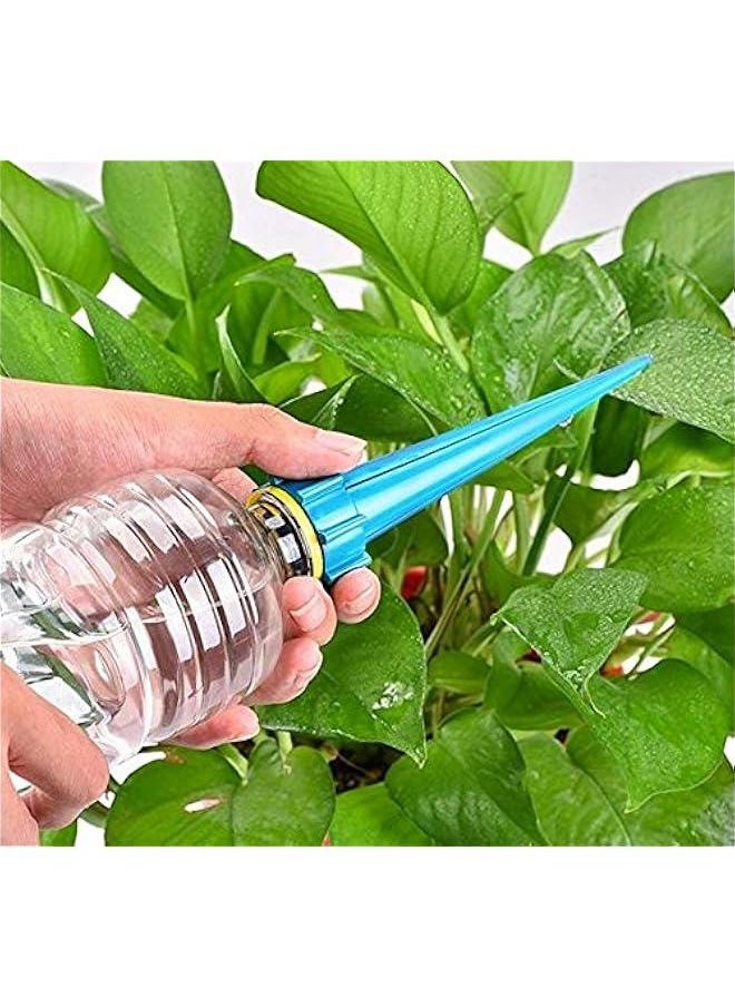 4 Pcs Automatic Watering Spikes Self Plant Watering Devices Drip Irrigation System, Flower Plant Waterers Bottle Irrigation System (Color Random)