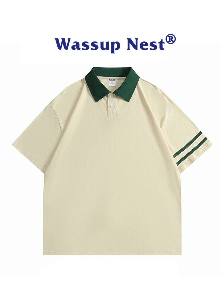 New WASSUP NEST Loose Casual Polo Shirt