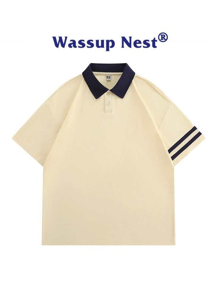 New WASSUP NEST Loose Casual Polo Shirt