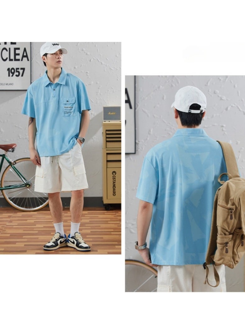 New WASSUP NEST Loose Casual Polo Shirt