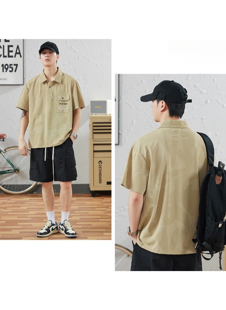 New WASSUP NEST Loose Casual Polo Shirt