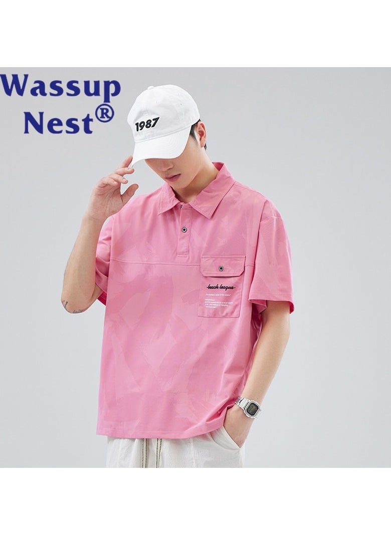 New WASSUP NEST Loose Casual Polo Shirt