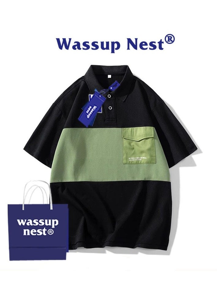 New WASSUP NEST Loose Casual Polo Shirt