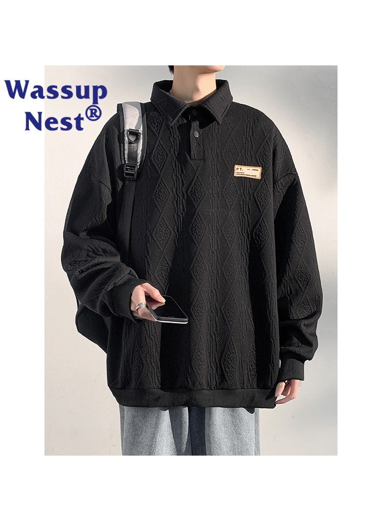 New WASSUP NEST Loose Casual Polo Shirt