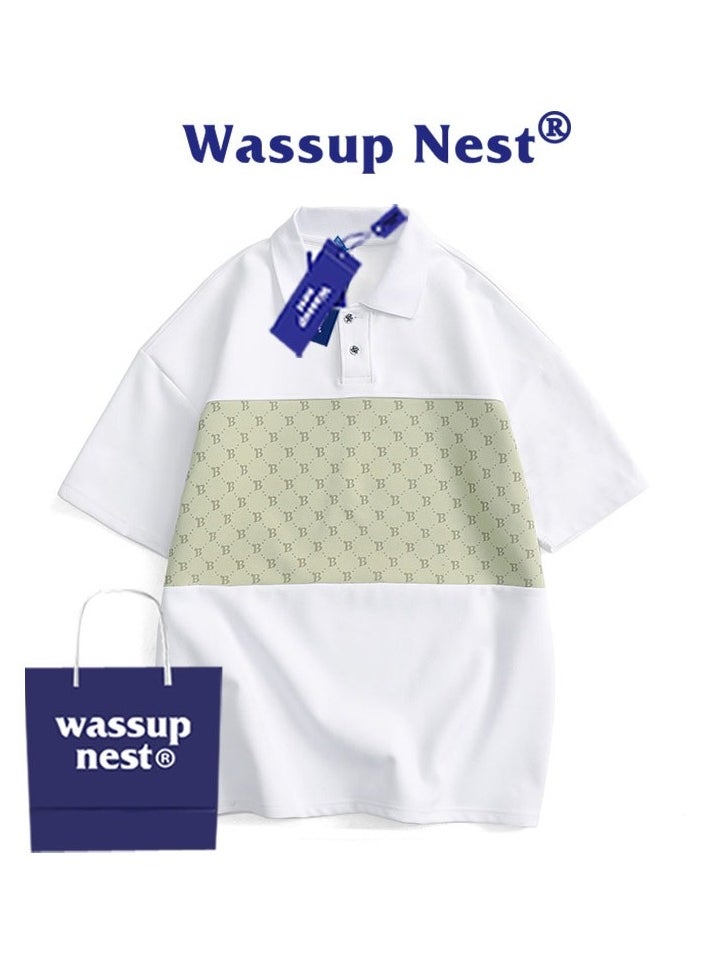 New WASSUP NEST Loose Casual Polo Shirt