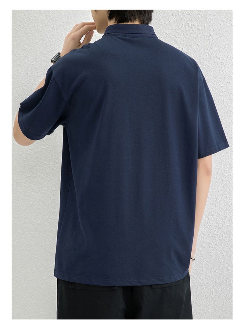 New WASSUP NEST Loose Casual Polo Shirt