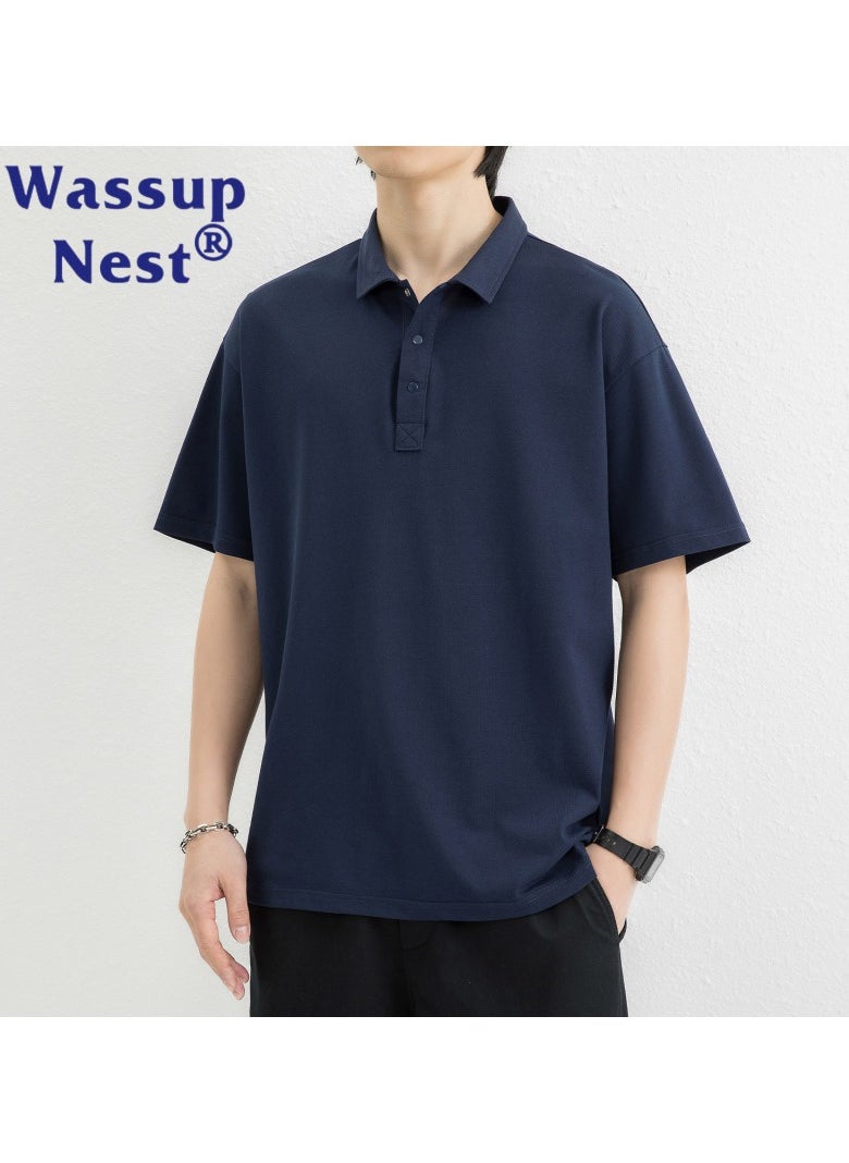 New WASSUP NEST Loose Casual Polo Shirt