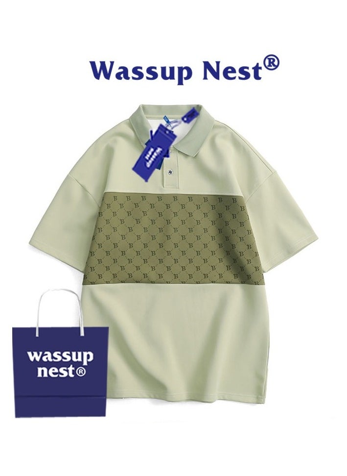 New WASSUP NEST Loose Casual Polo Shirt