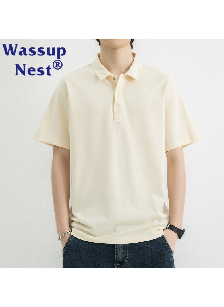 New WASSUP NEST Loose Casual Polo Shirt