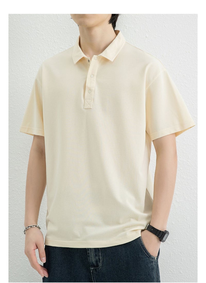 New WASSUP NEST Loose Casual Polo Shirt