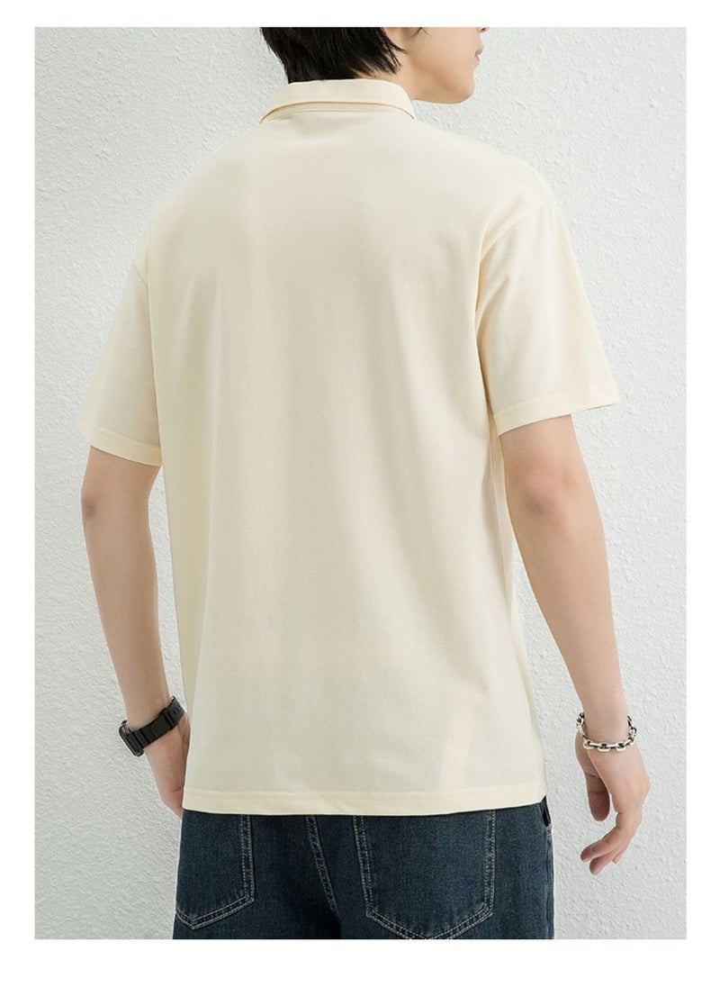 New WASSUP NEST Loose Casual Polo Shirt